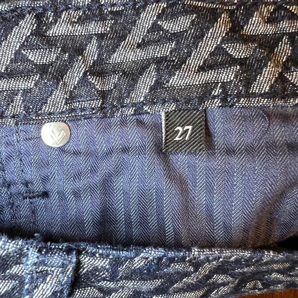 7 For All Mankind Women's Logo Print Boot Cut Jeans Size 27 - Picture 3 of 8